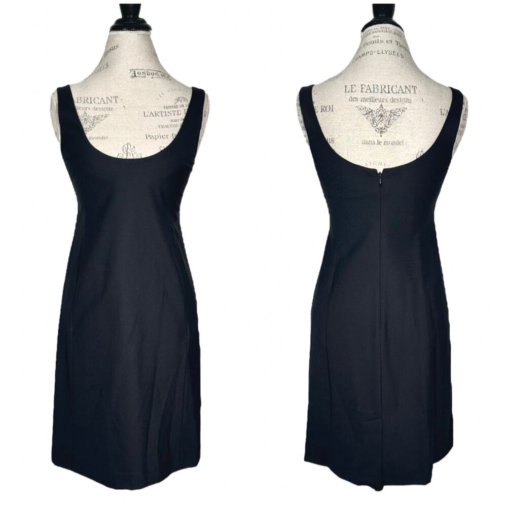 Theory | Women | Dorothea Smooth Wool Sleek Little Black Sheath Dress | Sz 4